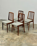SET OF 4 MID-CENTURY DINING CHAIRS IN SAPELE MAHOGANY