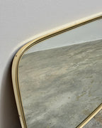 RETRO MIRROR - SOLID BRASS
