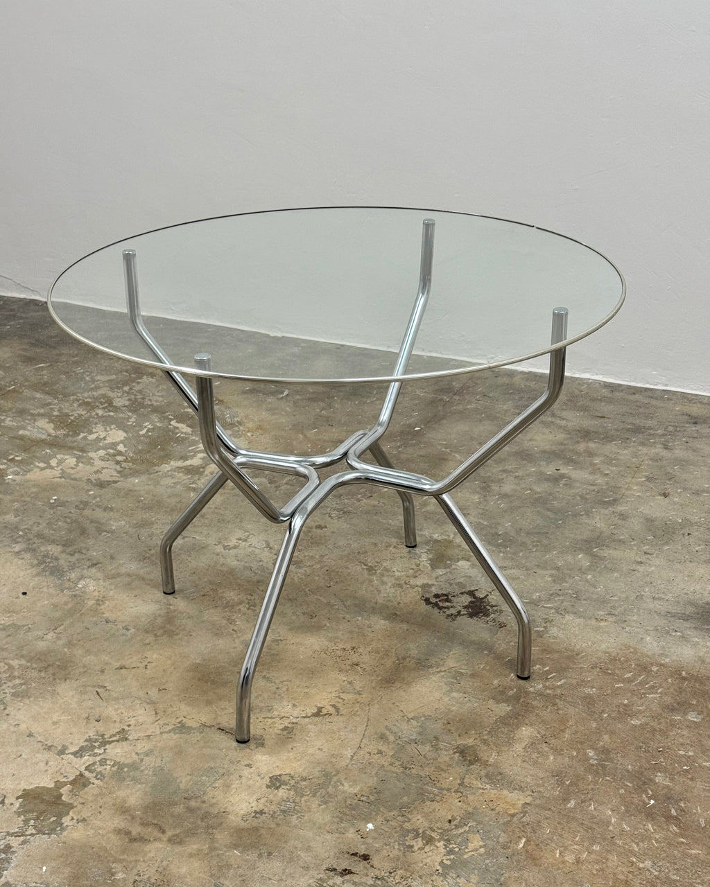 RETRO CHROME 4 SEATER DINING SET
