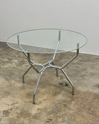 RETRO CHROME 4 SEATER DINING SET