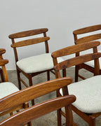 SET OF 6 X MID-CENTURY KIAAT DINING CHAIRS