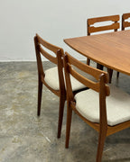 MID-CENTURY DANISH TEAK 8 SEATER DINING SET