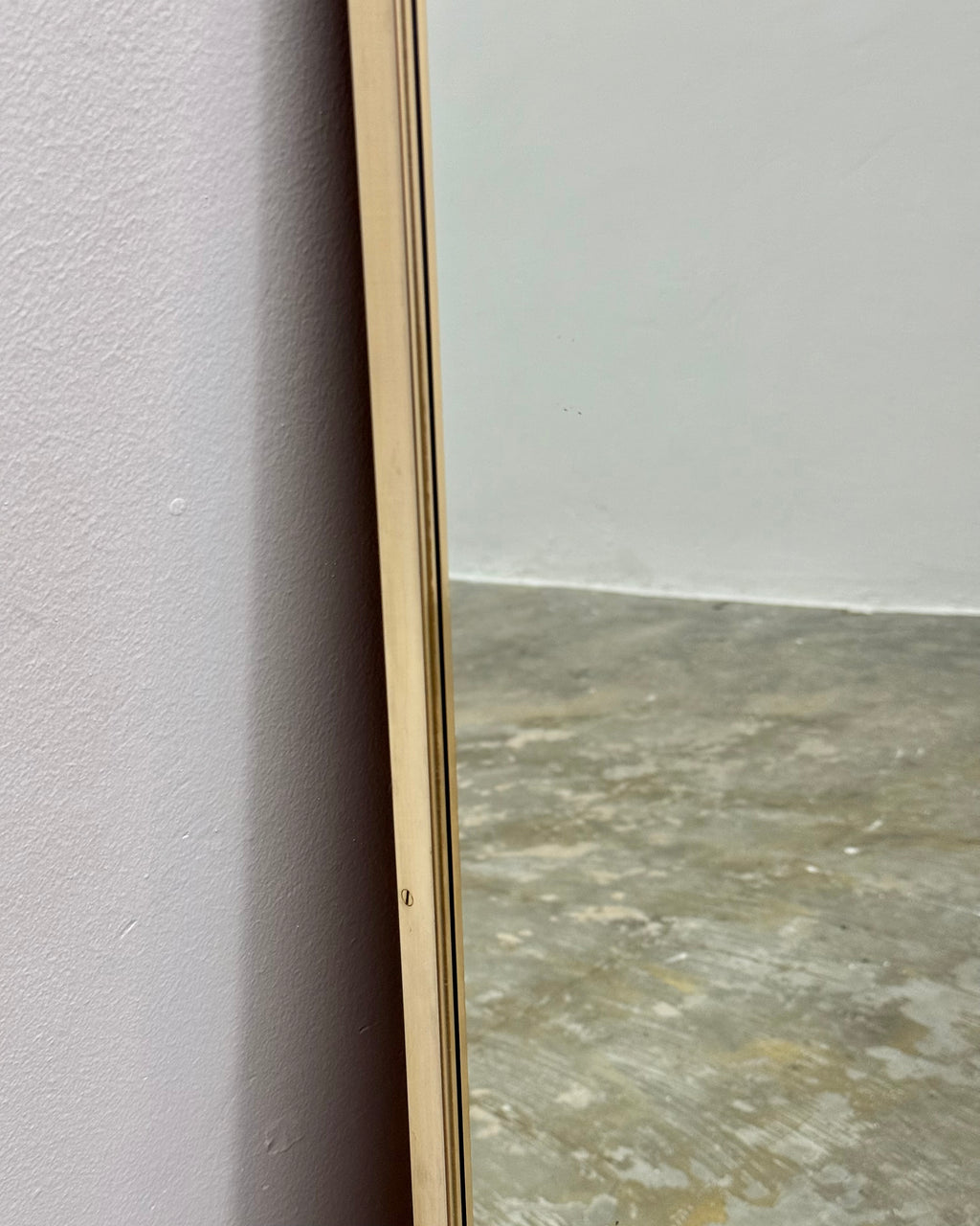 RETRO RECTANGULAR MIRROR - SOLID BRASS