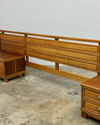 QUEEN HEADBOARD & PEDESTALS BY TORRENTE