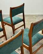 6 x MID-CENTURY DINING CHAIRS BY DS VORSTER