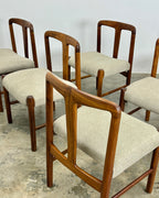 SET OF 6 X MID-CENTURY DINING CHAIRS BY ARTECASA