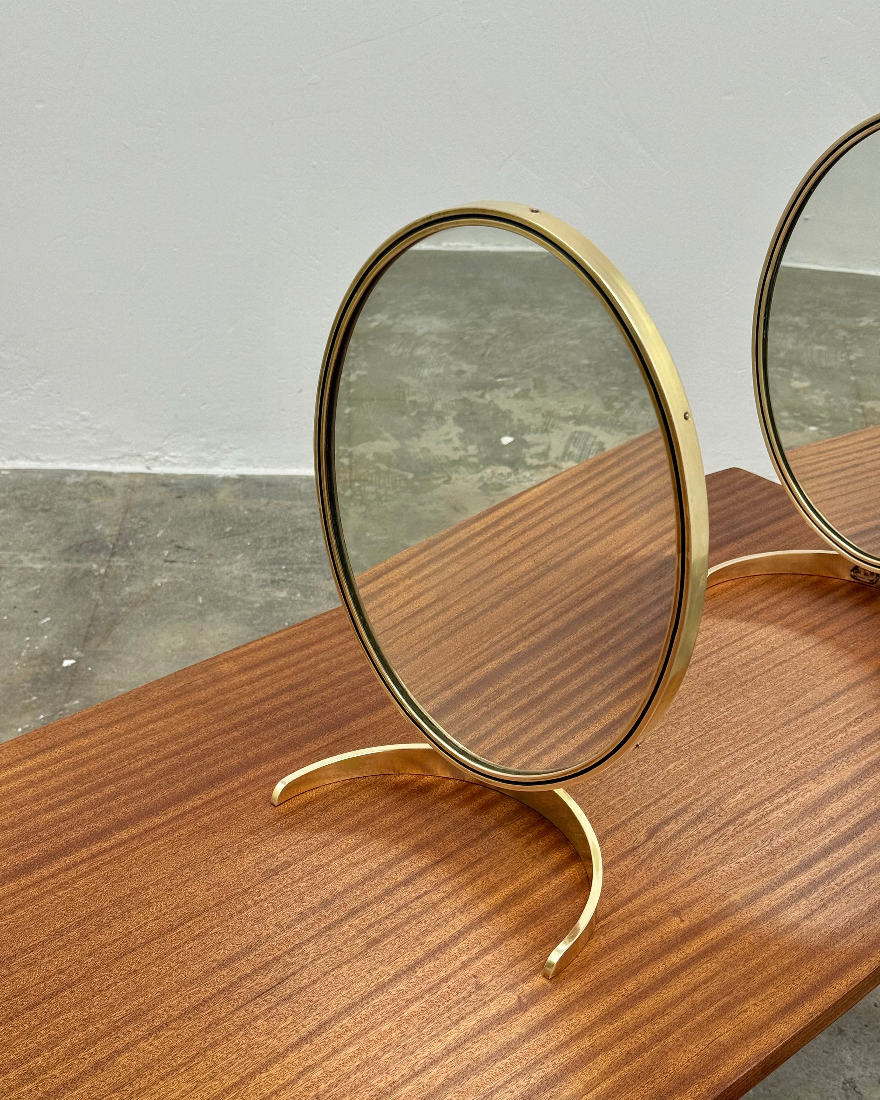RETRO SOLID BRASS VANITY MIRROR (2 AVAILABLE)