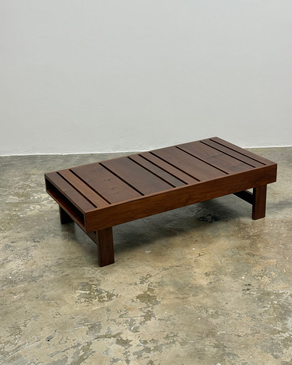 MID-CENTURY IMBUIA COFFEE TABLE