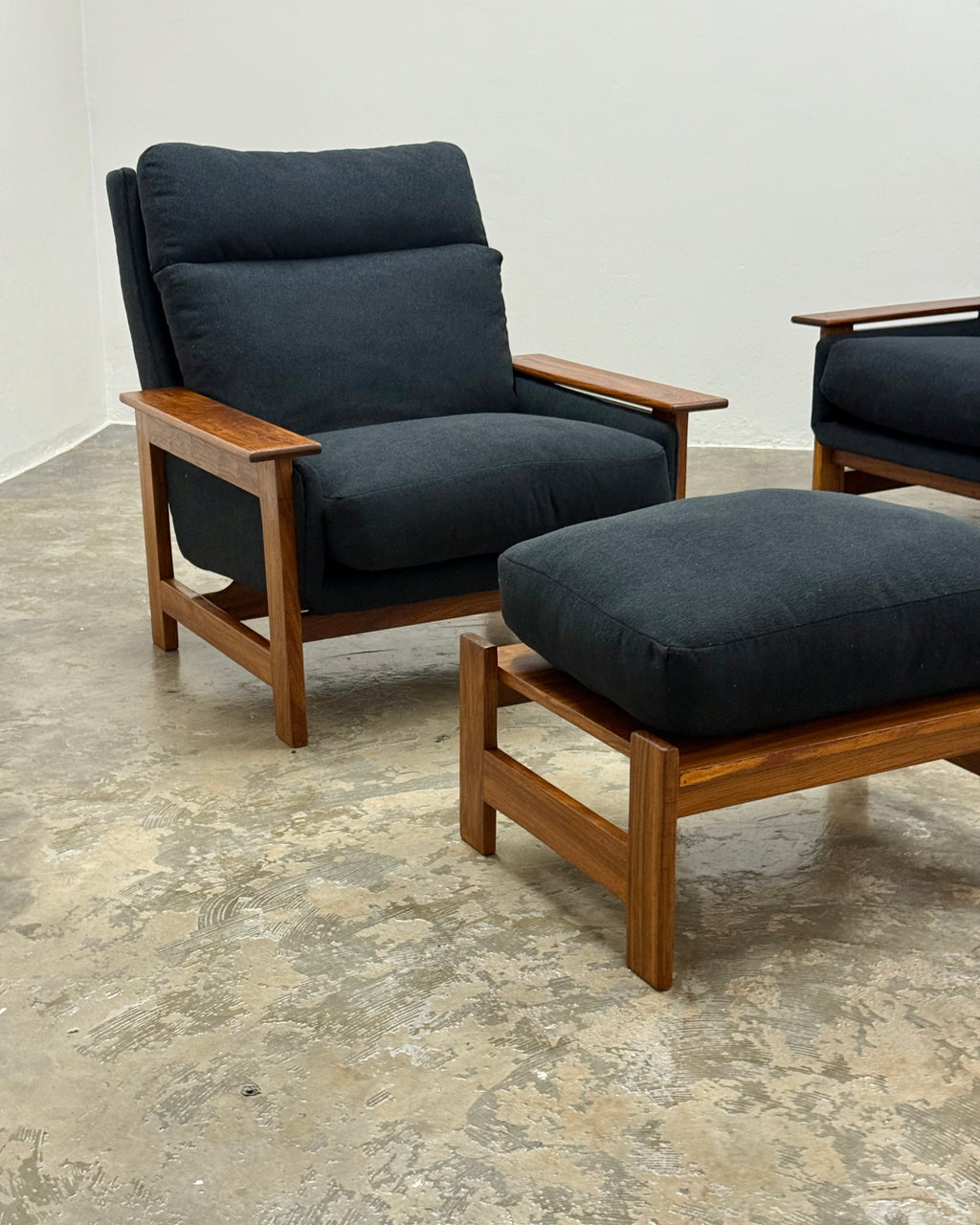 POLO ARMCHAIR PAIR & FOOTSTOOL - KALLENBACH’S