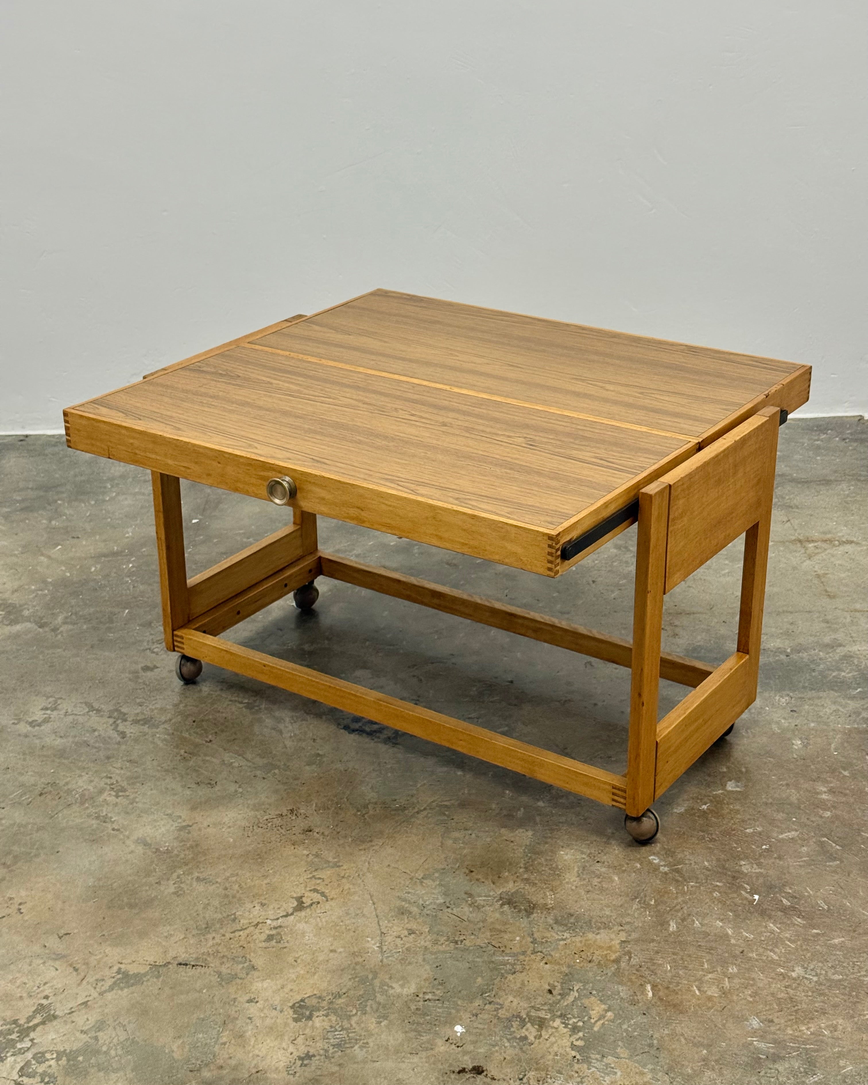 MID-CENTURY METAMORPHIC DRINKS TROLLEY