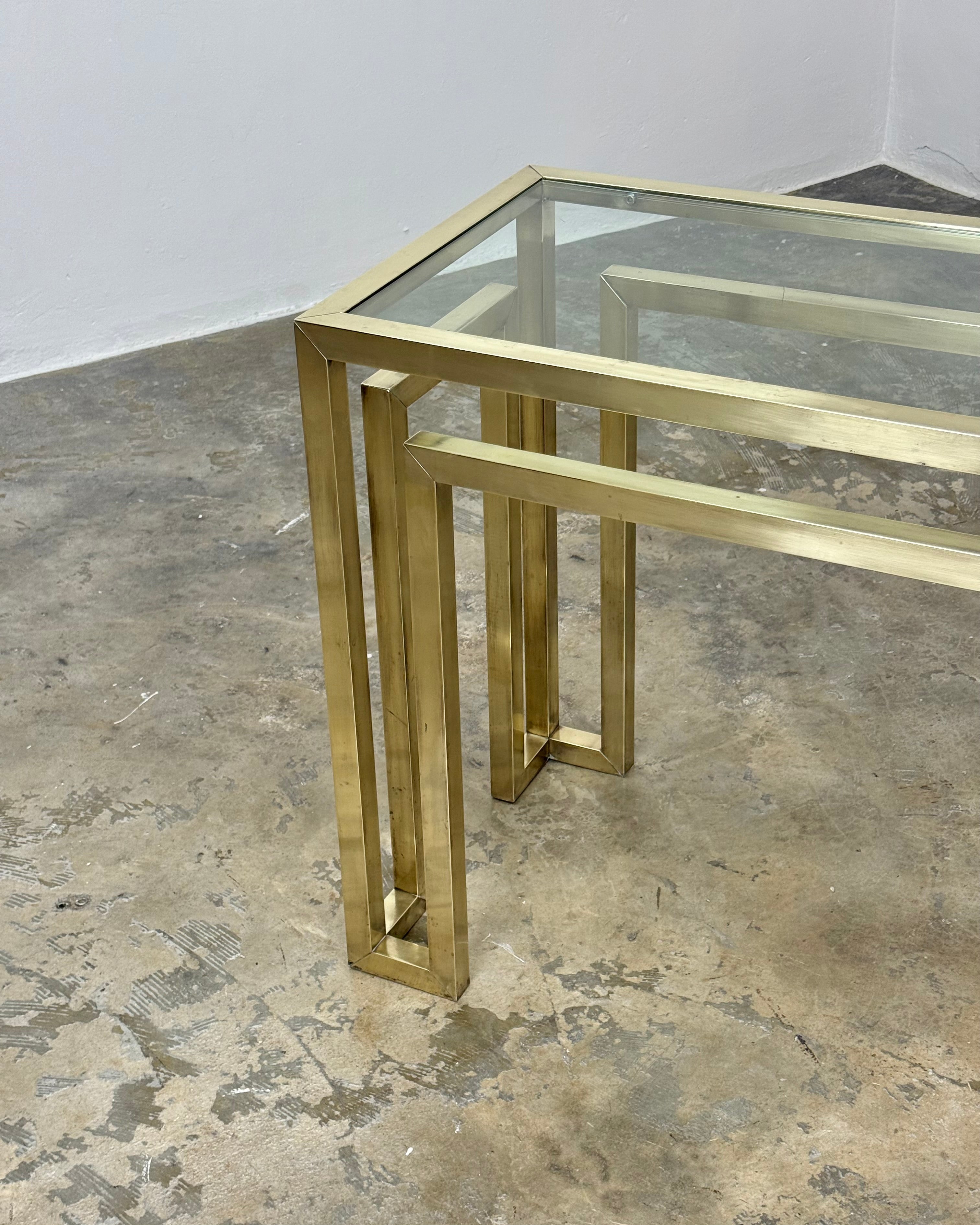 VINTAGE BRASS SERVER