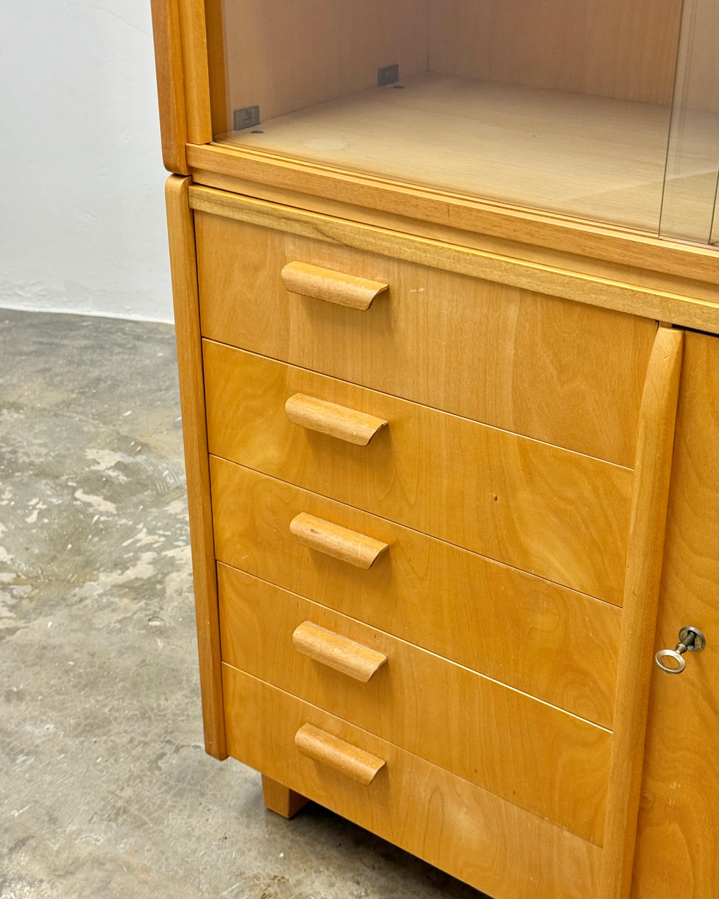 ORIGINAL ARNO LAMBRECHT FOR WK MÖBEL DRINKS / DISPLAY CABINET