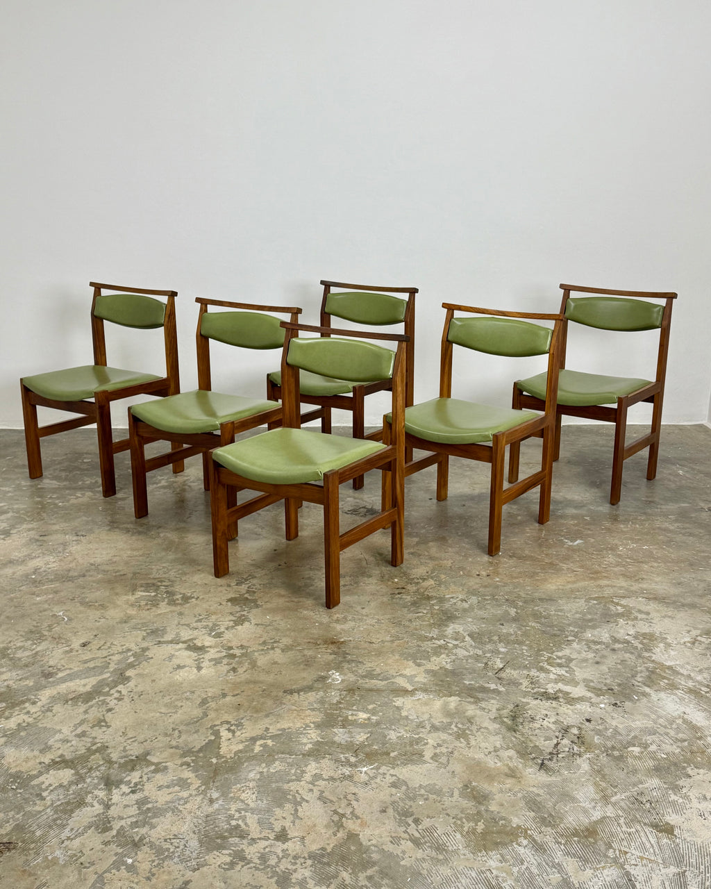 6 x MID-CENTURY DINING CHAIRS - KALLENBACH