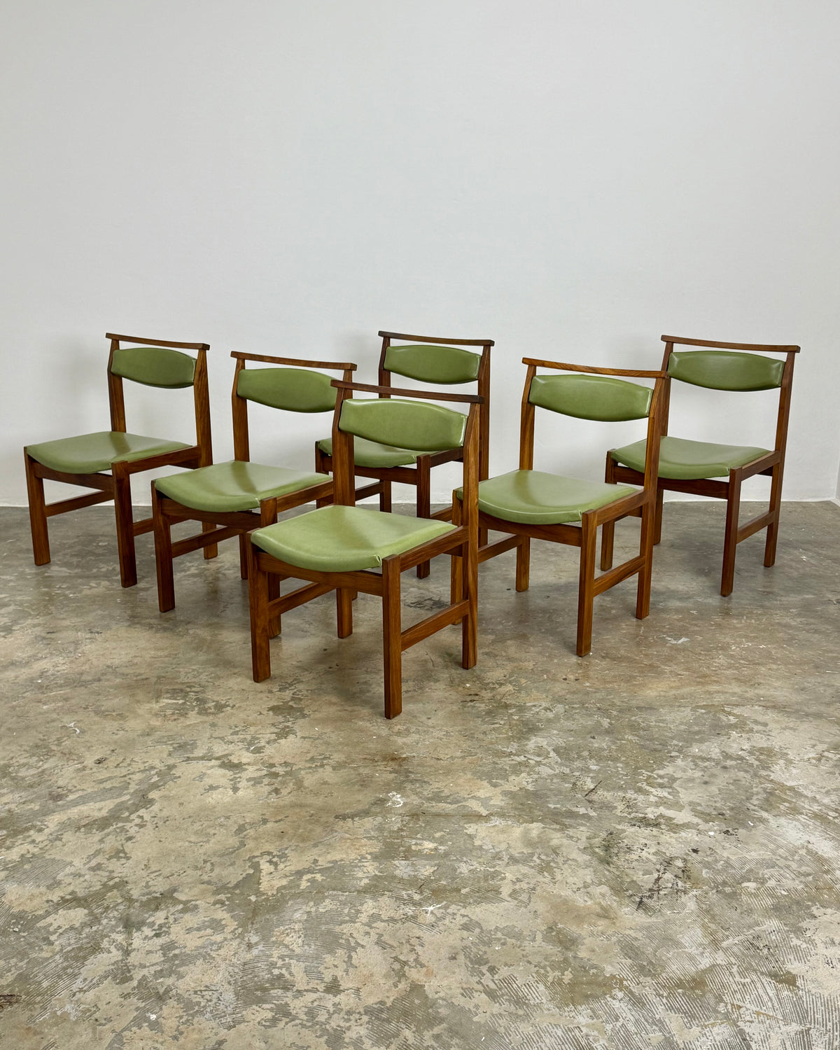 6 x MID-CENTURY DINING CHAIRS - KALLENBACH