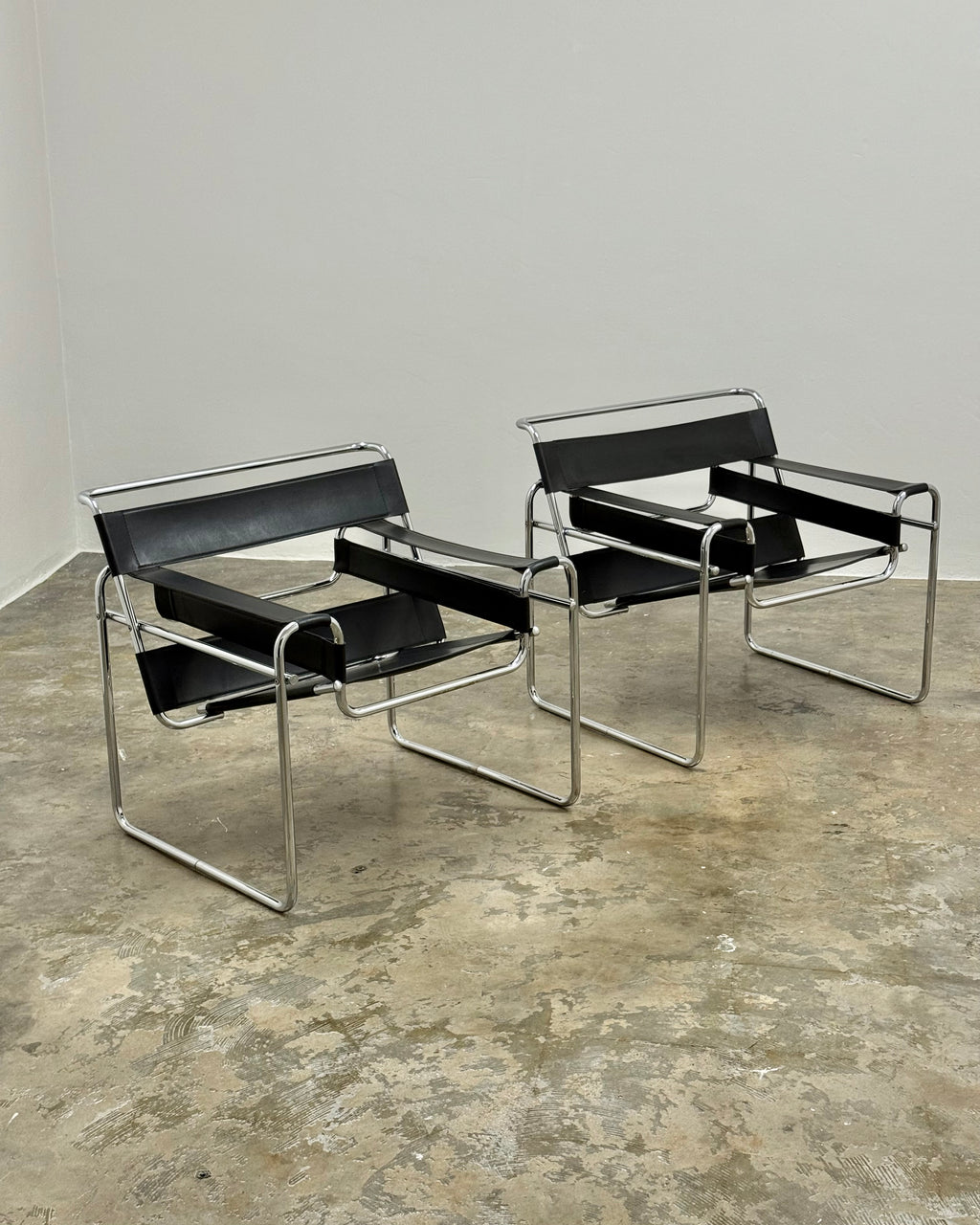 PAIR OF WASSILY STYLE CHAIRS