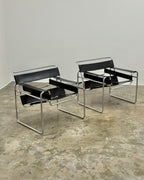 PAIR OF WASSILY STYLE CHAIRS