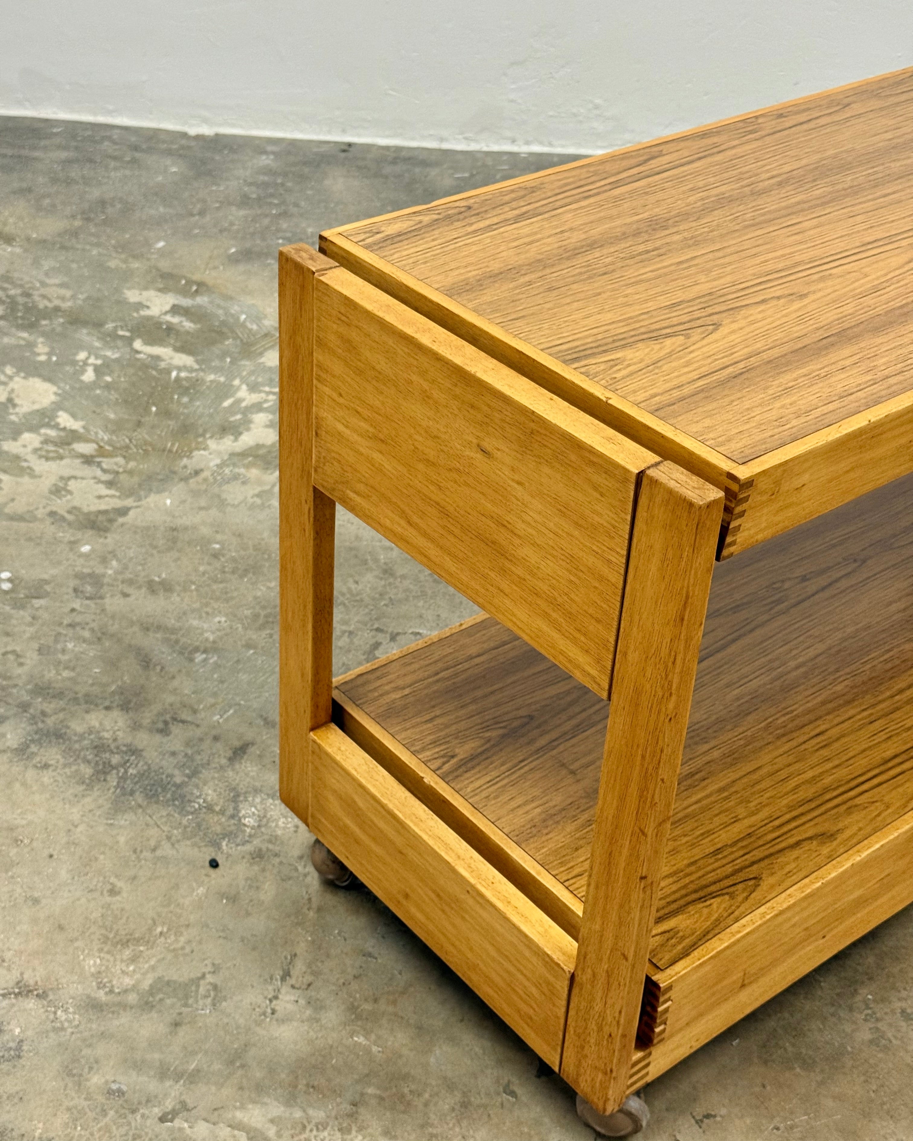 MID-CENTURY METAMORPHIC DRINKS TROLLEY