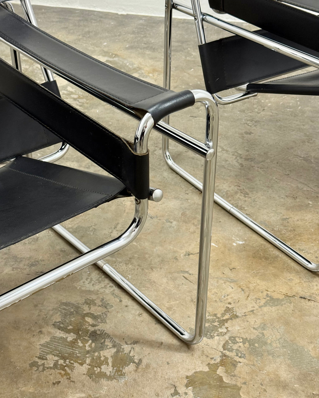 PAIR OF WASSILY STYLE CHAIRS